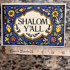 Handmade “Shalom Y’all” Tile